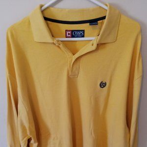 Chaps Mens XL Long Sleeve Polo